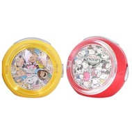 (日本代購)Snoopy alarm clock 史露比LED燈座枱鬧鐘