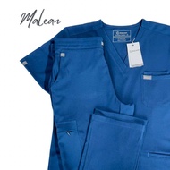 🌟Malean Scrubs ชุดสครับ เสื้อพร้อมกางเกง ✅ ปักชื่อหน้าอกให้ฟรี 🌟ดีไซน์ USA ผ้าFlexy spandex หนานุ่ม 