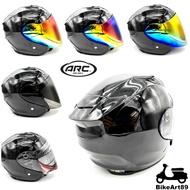 Helmet ARC XR BLACK With Color Visor Clear Smoke Rainbow Blue Purple Accessories Ritz V2 RSX150 Y16ZR R15