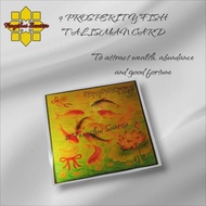 (FS LUCKY) 9 Prosperity Fish Talisman Soft Card Feng Shui Lucky Charm
