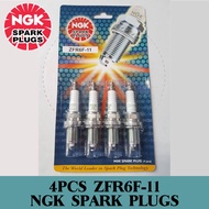 NGK ZFR6K-11 (4PCS)SPARK PLUGS FOR HONDA ACCORD ,CIVIC ,CRV I-VTEC S9A ,STREAM 1.7/20