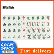 [Local seller]168 pcs 36 mm Mahjong Tiles cards with bag Set Jade White Edition animal 麻将牌带包动物