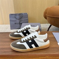 DQTE HOGA Casual Lace-Up Shoes - Trendy Round Toe Design for Men & Women