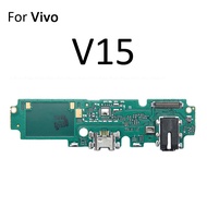 บอร์ดพอร์ตแท่นชาร์จชาร์จ USB พร้อม Vivo สายเคเบิ้ลยืดหยุ่นสำหรับไมค์ไมโครโฟน V17 V11i V15นีโอ V11อะไหล่ซ่อมโปร