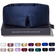 DROWSYSilkMask-Face-Hugging,PaddedCocoonforLuxuryinTotalDarkness-100%PureMulberrySilk,-Hydrating&Adj