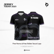 NEWEST MALAYSIAN TODAK ESPORT JERSEY 2021 FREE NICKNAME/ FREE MASK & STICKER/