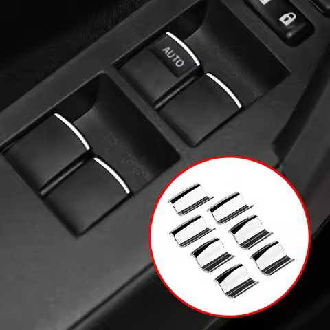 Color My Life ABS Chrome Window Lift Button Trim for Toyota Corolla RAV4 REIZ Camry Highlander Prius
