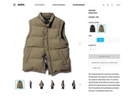Soph net mountain down vest jacket