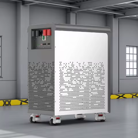 5000W Portable Power Station LiFePO4 48V 100Ah 5Kwh 6000W MPPT Inverter With Light 18W-USB EU AC Inp