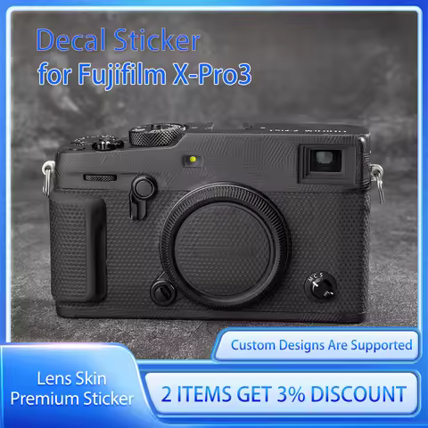 For Fufjilm Fuji X-Pro3 XPro3 Camera Skin Decal X Pro3 Decal Skin X Pro2 Protective Film Cover Film 