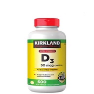 Kirkland Signature Vitamin D3 2000IU 600 Tablets