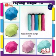 [PREMIUM Original] 3D Magic Umbrella Rain Umbrella / 3 Dimensional Magic Umbrella
