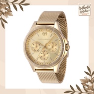 Technomarine 822053 Moonsun Gold Dial Gold Stainless Steel Mesh Strap Quartz 36mm Women's Watch