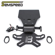 รถจักรยานยนต์ SEMSPEED ปรับได้พับได้ลงทะเบียนแผ่นป้ายทะเบียนรถยนต์ด้านหลังตัวยึดสำหรับฮอนด้า ADV160