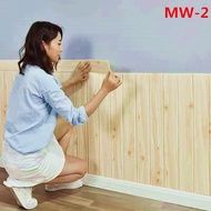 3d three-dimensional wall sticker wood grain wallpaper self-adhesive warm bedroom soft bag foam wall