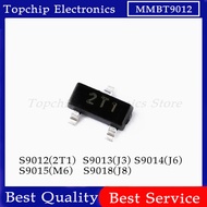 100pcs S9012 S9013 S9014 S9015 S9018 MMBT9012 9013 9014 9015 9018 2T1 J3 J6 M6 J8 SOT-23 SMD transis
