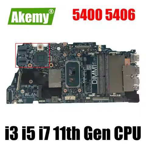 19860-1 For DELL Inspiron 7506 7306 5406 7706 Laptop Motherboard i3-1115G4 i5-1135G7 i7-1165G7 UMA M