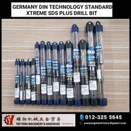 5mm to 14mm AKODA XTREME SDS PLUS DRILL BIT (GERMANY DIN TECHNOLOGY STANDARD)