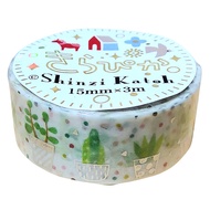 SHINZI KATOH WASHI TAPE: CACTUS - SILVER FOIL STAMP (KS-DT-10214)