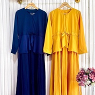 ASKA.ID - LUNA PLISKET PLEATED MAXI DRESS GAMIS PREMIUM PLISKET MUSLIMWanita (1591)
