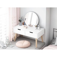 GoodLuck โต๊ะทำงาน โต๊ะโมเดิร์น โต๊ะคอมพิวเตอร์ ขาไม้ t27