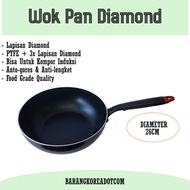 K-Food Wok Pan Induction Cooker Wok Pan Diamond Coating 26 cm Akebonno Wok Pan/ Diamond Coating 26 c