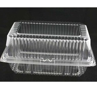 (Ready Stock) BENXON C-46 Plastic Tray with Lock(50pcs±)Bakery Disposable Plastic Clear Food Box/Bek