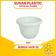 Pot Bunga - Pot Plastik - Pot Tanaman - Pot Bunga Ukir 35