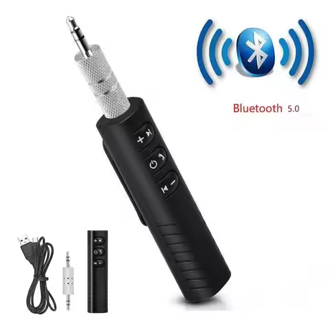 Wireless Bluetooth 5.0 Receiver Adapter 3.5mm Jack For Car Music Audio Aux A2dp Headphone Reciever H
