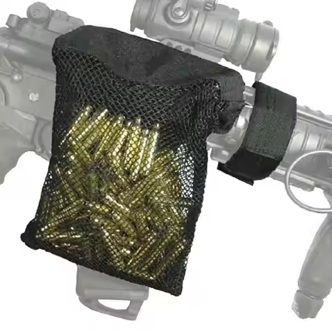 Tactical Rifle Ammo Brass Shell Catcher AR 15 M4 AK47 Brass Shell Catcher Mesh Trap Gun Bullet Pack 