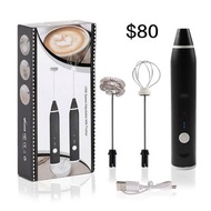 Milk Frother Rechargeable Eggbeater Whisk 充電電動咖啡攪拌器打蛋器打泡器