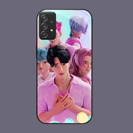 DK-58 Demon Hunter Girls Casing GLASS soft frame black Samsung A32 A56 A52S A53 A13 A52 A26 A73 A33 