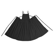 Long Waterproof Apron 42"" Chef Kitchen Apron with Adjustable Ties And Pockets Sleeveless Cotton Smo