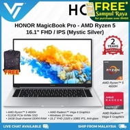 HONOR MagicBook Pro Laptop (Silver) (AMD Ryzen 5 4600H,16GB RAM,512GB SSD,Radeon Vega 6,16.1" FHD,W10,2Y)