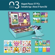 3Y Kids Montessori Toy Puzzle Kids Magnetic Magnet Puzzle Children Gift Intellectual Game Creativity
