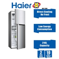 Haier Refrigerator (216L) LED Lighting No Frost Stainless Steel Handle Fridge HRF-238H