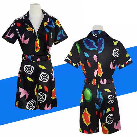 Eleven Jumpsuit Rompers Cosplay Stranger Season 4 Costume Sleeve Shirt Jumpsuits Blindfold Suspender