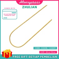 ZHULIAN Rantai Leher Perut Ular CH5018/CH5019 Fashion Zhulian Jewelry Gold Plated Original