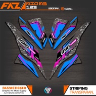 UV TRANSPARENT STRIPING MIO M3 125 IP 9 YAMAHA M3/Z/S 125 CLEAR MATERIAL STICKER MIO 125 2014