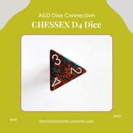 1pc. CHESSEX D4 (sold per piece) 4 SIDED DICE (Part 1)