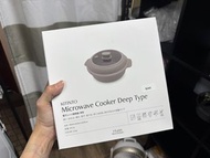 日本代購 3coins 微波爐煮食兜 深款 煲 飯盒 叮叮盒 煮食器 微波爐神器 帶飯 午餐 煮飯 餐具 microwave cooker deep type