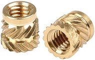 in-saiL 100pcs/lot M2x4.0mm Brass OD3.6mm/C3604 QT Heat Staking Threaded Inserts