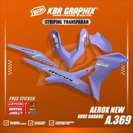 NEW AEROX STRIPING TRANSPARENT UV CLEAR STICKER AEROX NEW CODE 369