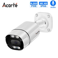 Acarte H.265 POE IP Camera Outdoor Waterproof 4k Smart Full Color Audio IP Security Camera