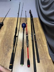 清魚竿 daiwa, kizakura, pro marine,淘仔佛仔，魚竿袋