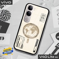 VIVO V40 LITE Glass Softcase - V40 LITE Mobile Phone Case [T132].