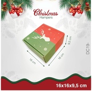 KARDUS/BOX/KOTAK (16x16x9,5 cm) KADO HADIAH NATAL HAMPERS CHRISTMAS 14