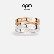 APM Couple Ring Morse Code Morse Code/, Unique & Romantic Design, Birthday Gift for Girlfriend & Wif