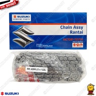 โซ่ 122 ข้อ แบบไม่ต่อ CHAIN ASSY DRIVE (OPEN/RIVET 122L) แท้ Suzuki GSX-R150 / GSX-S150