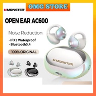 Monster AC600 Open Ear Bone Conduction Wireless Earphone Noise-Cancelling Bluetooth 5.4 Hifi Stereo 